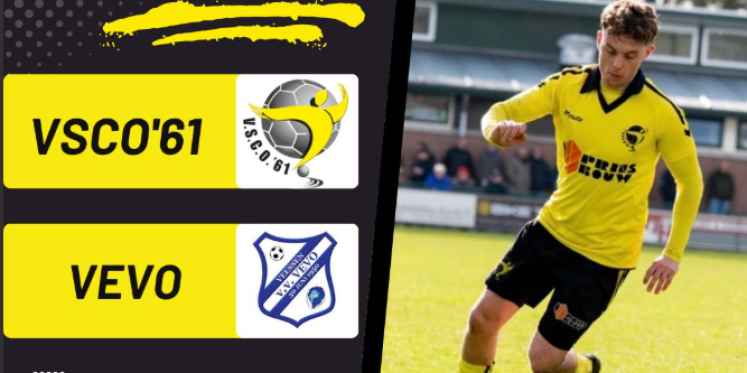 Foto: VSCO’61 speelt thuis tegen VEVO in de slotfase competitie
