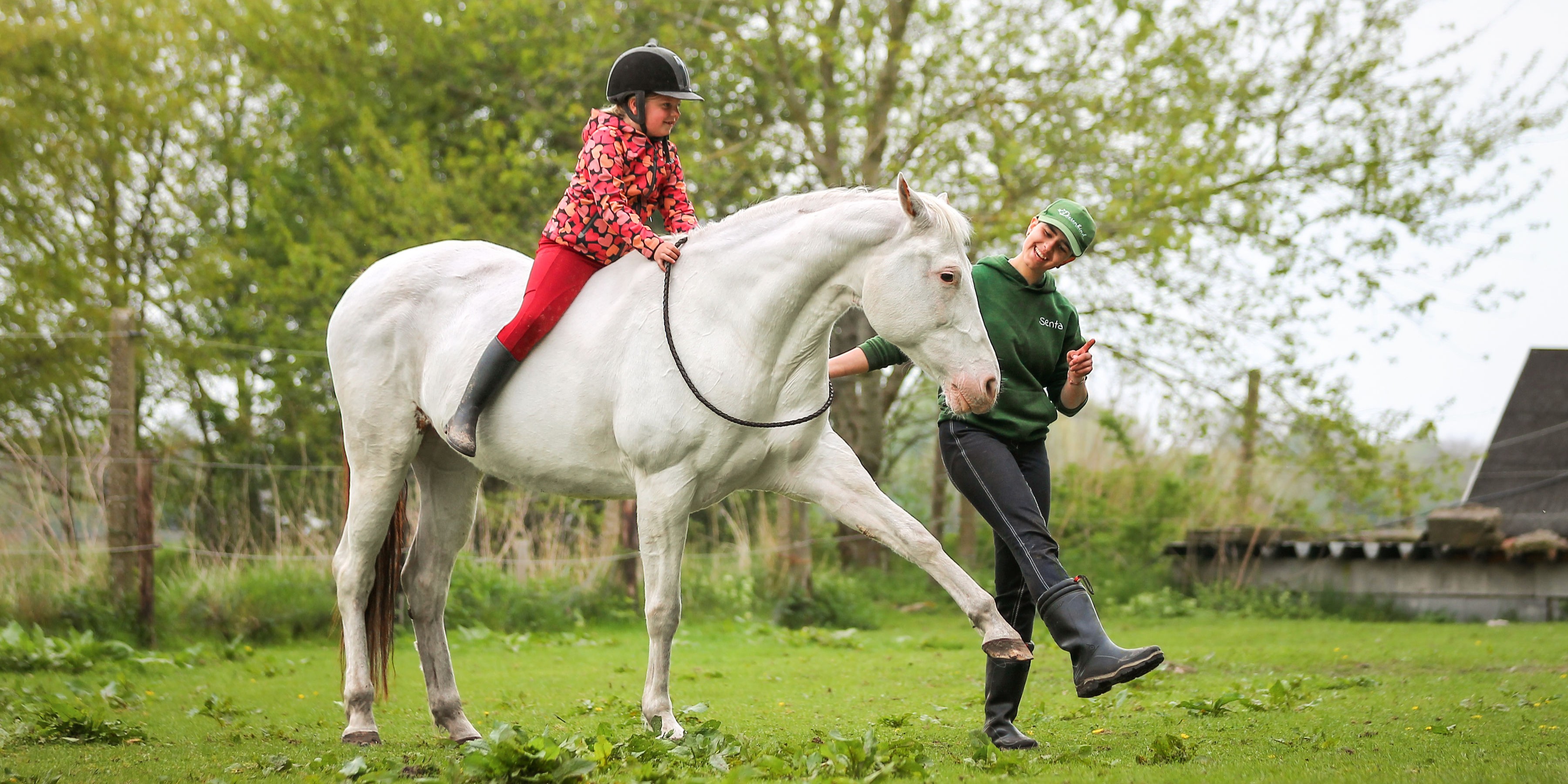 Hoe Manuela met haar paarden vastgelopen kinderen weer op gang helpt