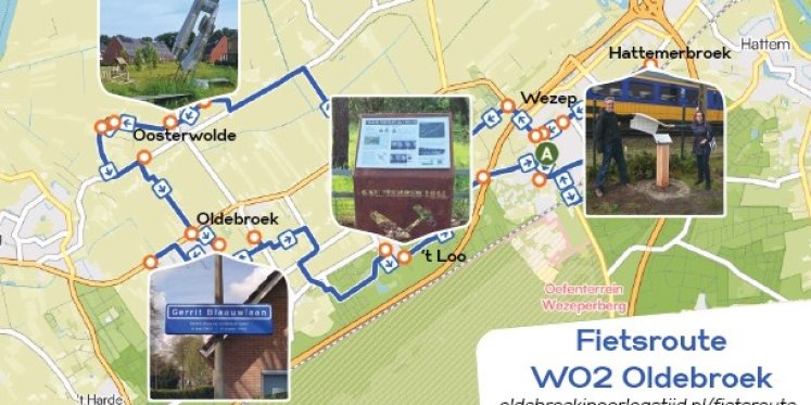Foto: Opening fietsroute WO2 Oldebroek op 18 april