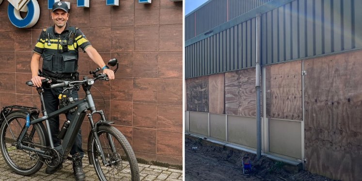 Foto: Jeugdagent Henk waarschuwt over betreden 'spookzwembad': ‘Je wilt niet dat iemand zijn nek breekt’