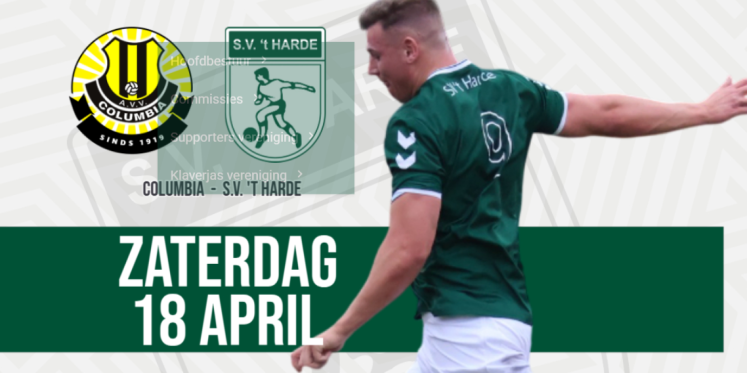 Foto: Cruciaal duel voor ’t Harde tegen Columbia