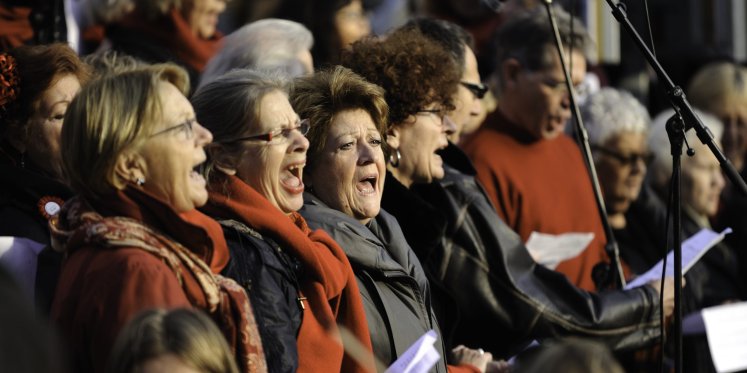 Foto: Koor aan de Kade: honderden zangers doen mee