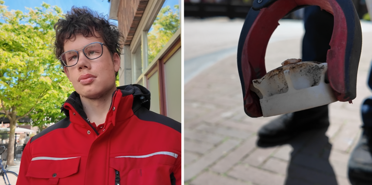 Foto: Van pruik tot pizza: dit komt afvalprikker Job tegen na Koningsdag