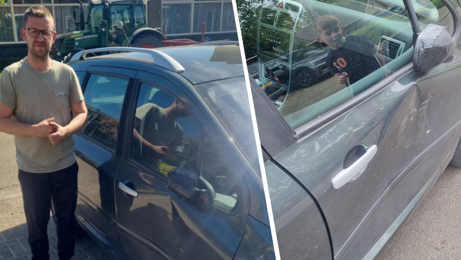 Foto: Vieze nasmaak na Koningsdag: René (37) uit Wezep zoekt getuigen na aanrijding