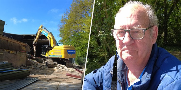 Foto: Frank (73) volgt sloop van De Brake op de voet: 'Zonde' (video)