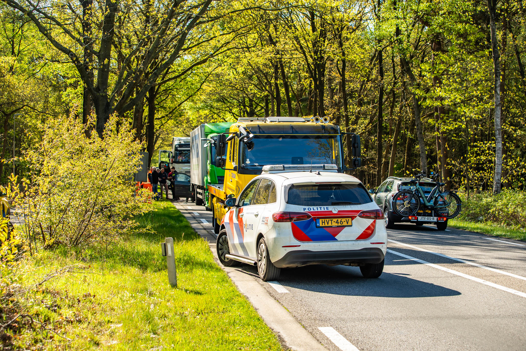 Foto: Kopstaartbotsing leidt tot schade en vertraging