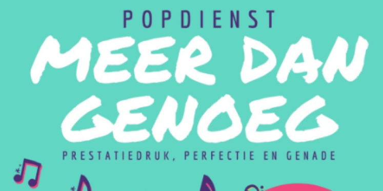 Foto: Popdienst met als thema 'Meer dan genoeg'