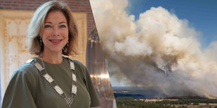 Foto: Burgemeester Blom: 'Nunspeet is voorbereid op eventuele evacuatie'