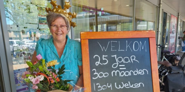 Foto: Geeske 25 jaar voor de Zorggroep: ‘Ik wil dit doen zolang als ik kan’