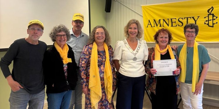 Foto: Jubileum Amnesty Nunspeet in teken van vrijheid en verbondenheid