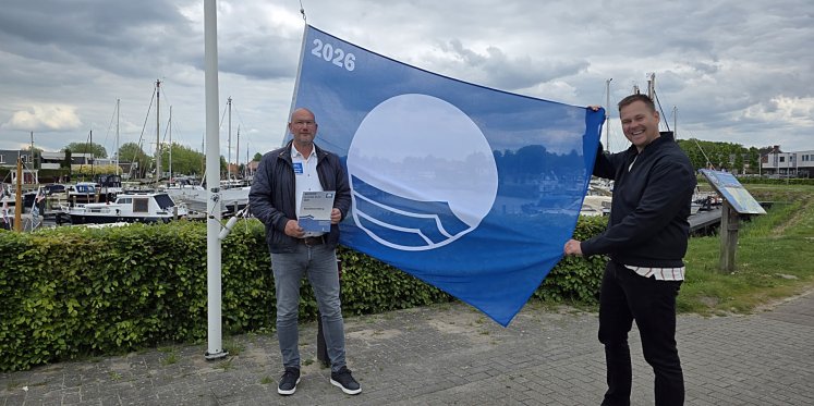 Foto: Blauwe Vlag voor haven Elburg