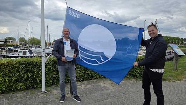 Foto: Blauwe Vlag voor haven Elburg