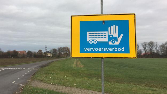 Foto: Deel gemeente Nunspeet binnen vogelgriepzone