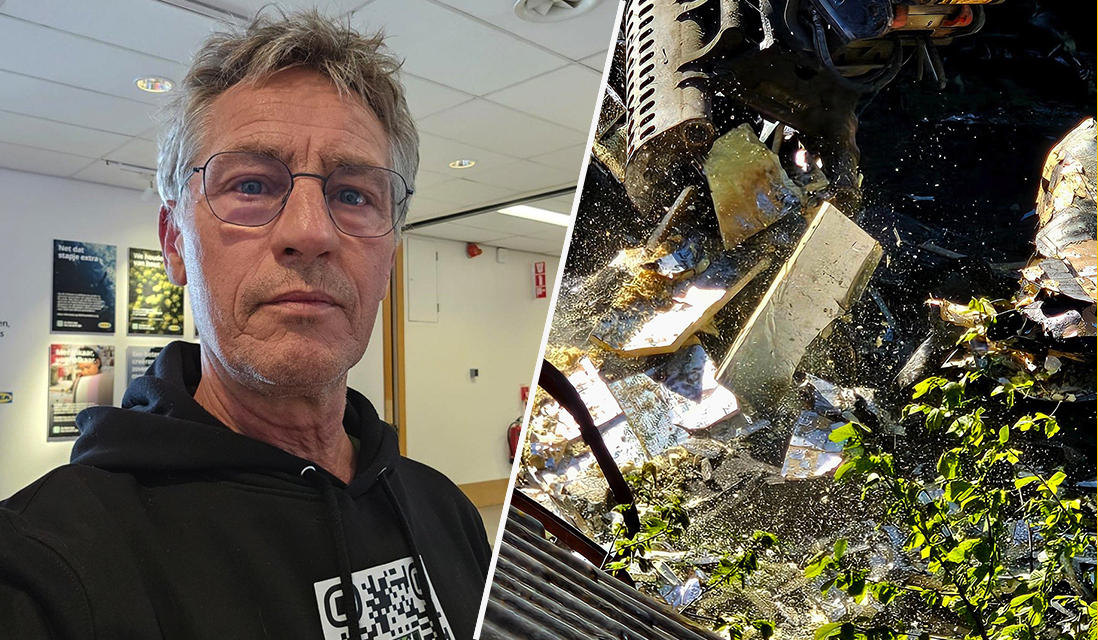 Foto: Marcel benauwd door fijnstof van sloop De Brake: 'Het hing overal'