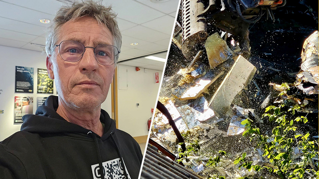 Foto: Marcel benauwd door fijnstof van sloop De Brake: 'Het hing overal'