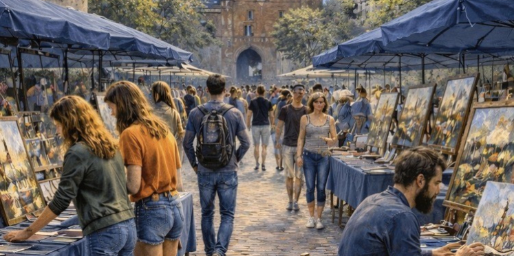 Foto: Kunstgilde Hattem organiseert Schilder mee op Montmartre
