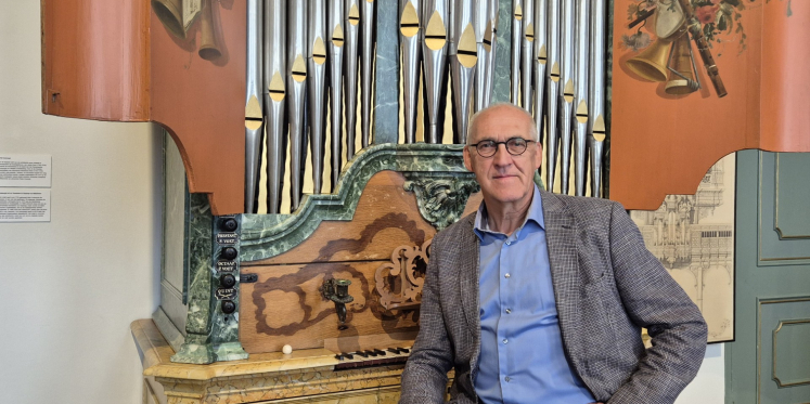 Foto: Adriaan Hoogendoorn nieuwe bestuursvoorzitter Nationaal Orgelmuseum Elburg