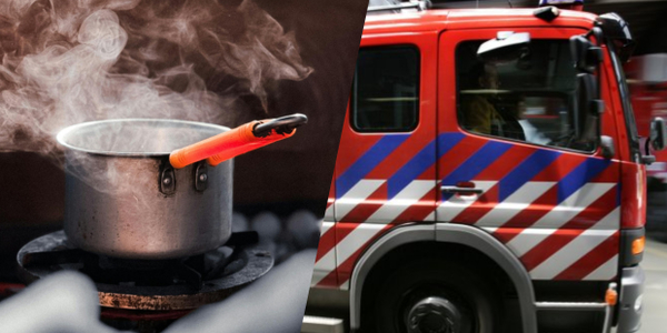 Foto: Man valt in slaap met pan op het vuur, buren grijpen in