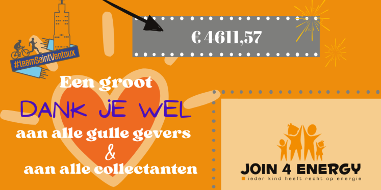 Foto: Fraaie opbrengst collecte Join4Energy