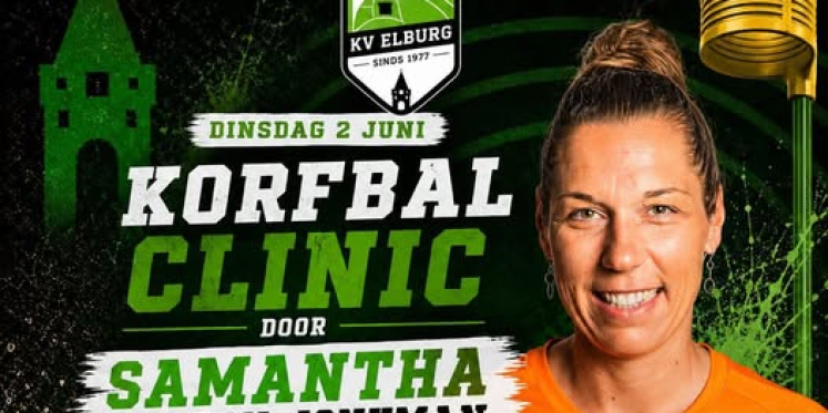Foto: Topclinic bij KV Elburg met bondscoach Samantha Schorn-Jonkman