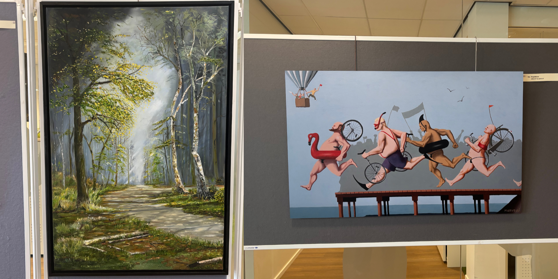 Foto: Anna Verhaart wint Kunst-Kijk-Loting met bijzonder bloemenschilderij