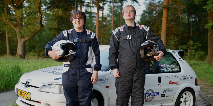 Foto: Mark Dijkhuizen debuteert samen met Koen Dalvoorde in de rallysport tijdens de ELE Rally