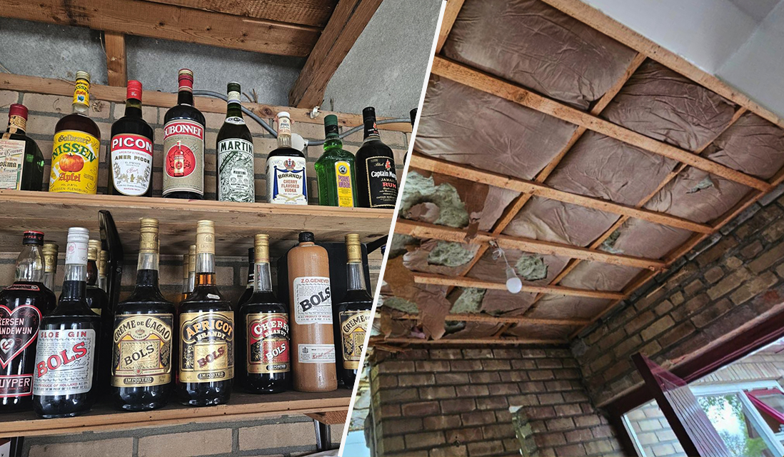 Dennis en Tonette ontdekken verborgen drank in alle hoeken van hun huis