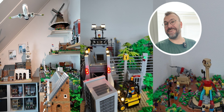 Foto: Van Jurassic Park tot de toren van Nijkerk: William bouwt complete werelden van Lego op zijn zolder