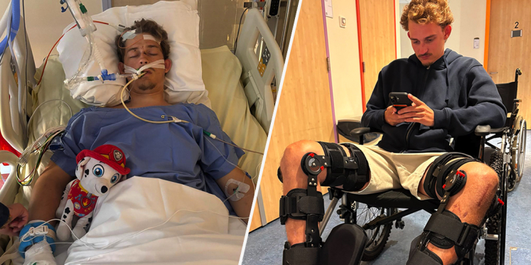 Foto: Bijna tien weken na horrorcrash verrast Levi (26) zelfs zijn artsen