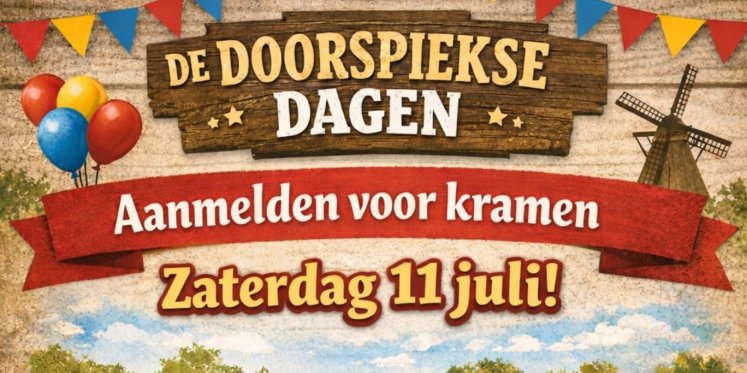 Foto: Feest en gezelligheid tijdens de eerste Doorspiekse Dagen