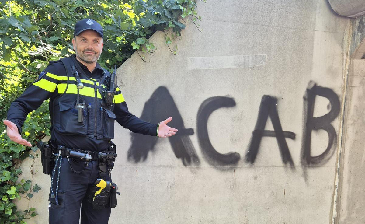 Foto: Wijkagent zoekt mysterieuze tunnel-kunstenaar