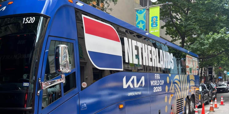 Foto: Sportieve groeten uit Amerika: Gerrit van Olst onderweg met Oranje