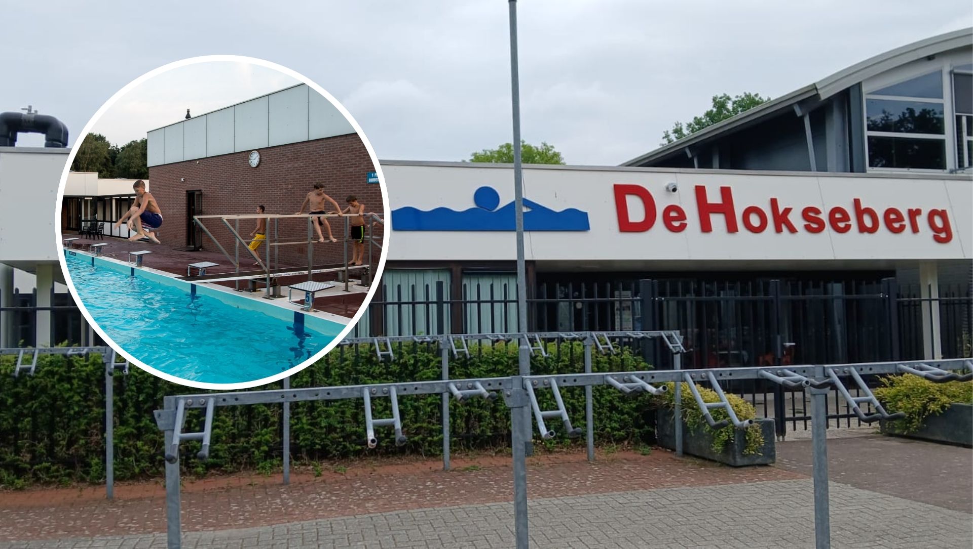 Volgens de regels zou dit zwembad dicht moeten, toch blijft het open