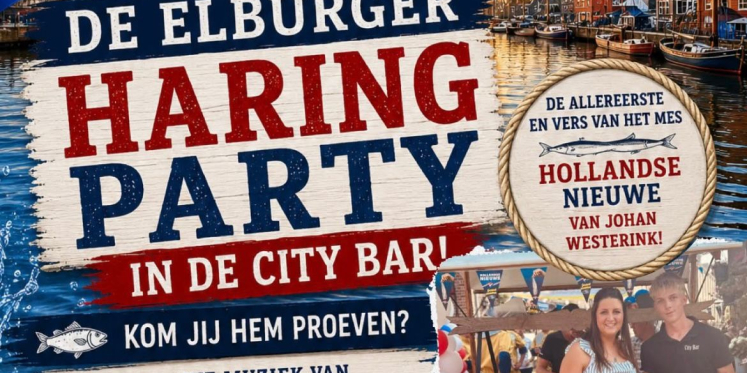 Foto: De Elburger Haring Party bij City Bar Elburg