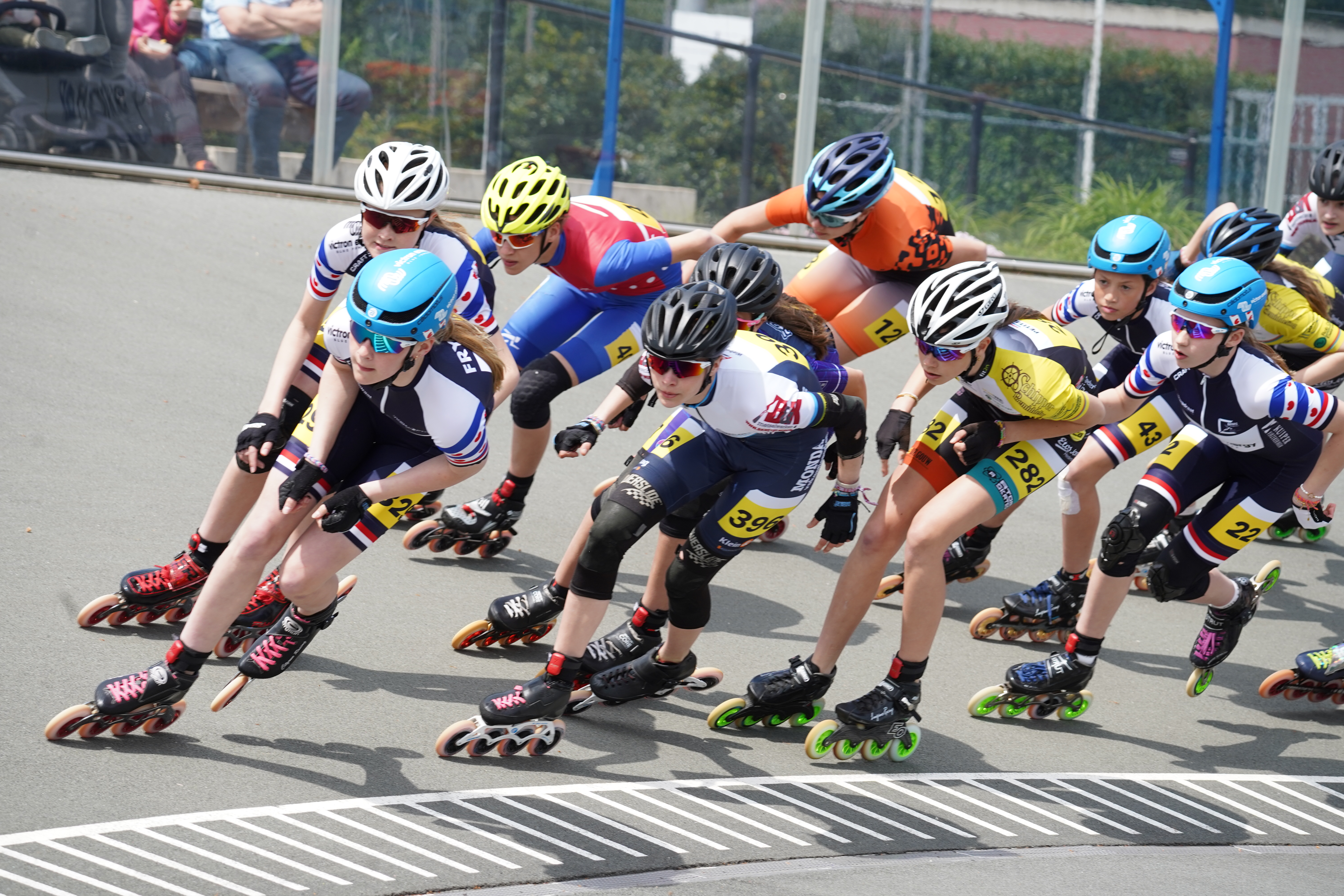 Foto: NK Skeeleren in Oldebroek, marathon en 100 meter sprint