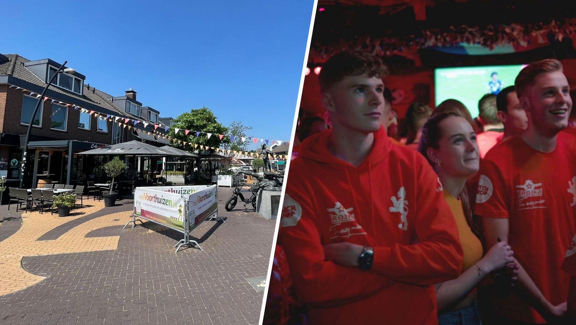 Foto: Oranje kijken in de kroeg? Horeca wil bezoekers even naar buiten laten, maar dat mag niet