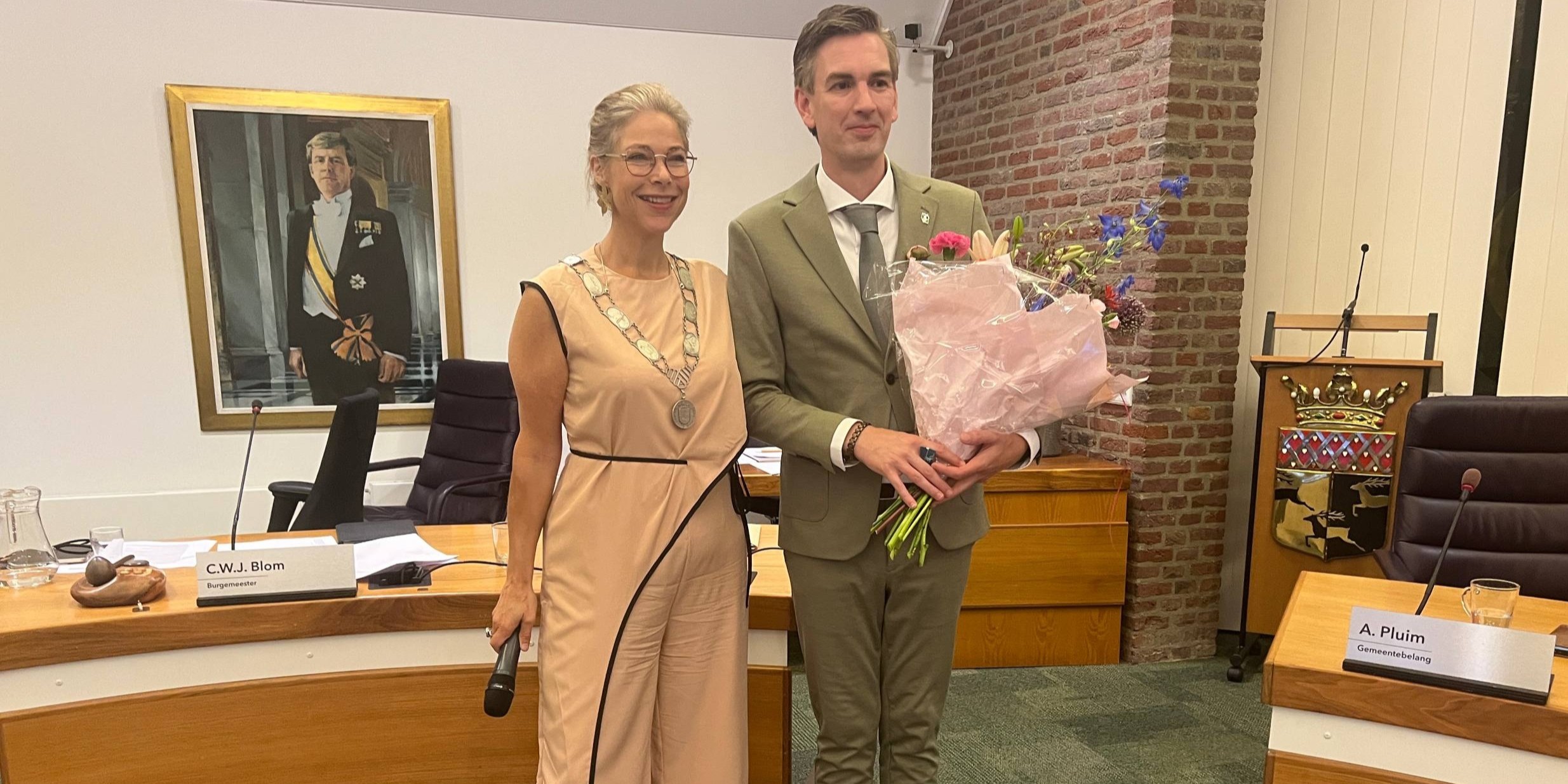 Foto: Nieuwe wethouders gemeente Nunspeet benoemd en beëdigd