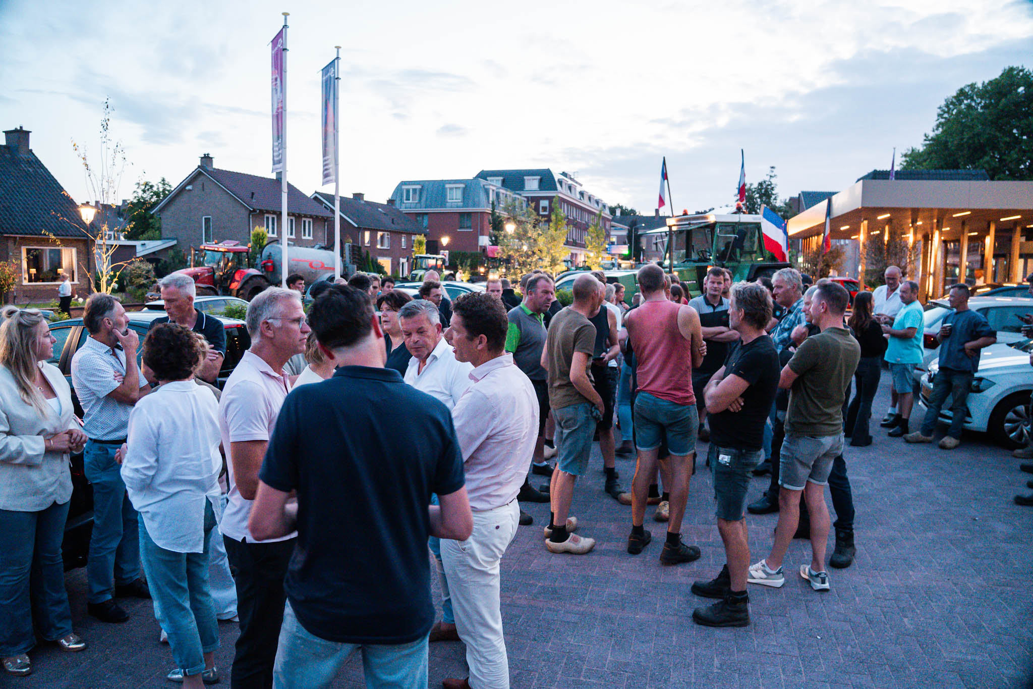 Foto: Boeren protesteren in Nijkerk tegen stikstofplannen