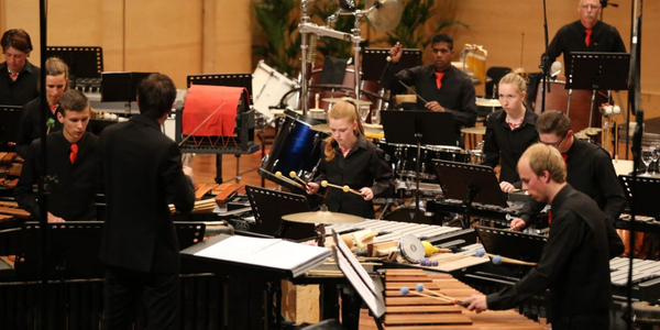 Foto: Na een half jaar repeteren wacht Slagwerkgroep Excelsior het wereldpodium