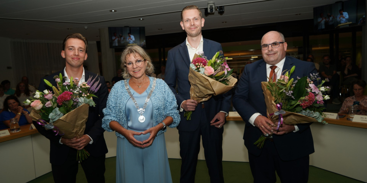 Foto: Wethouders CVO, SGP en ABO geïnstalleerd voor nieuwe bestuursperiode