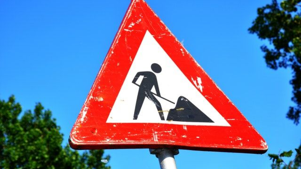 Foto: Nachtelijke werkzaamheden aan Oostelijke Rondweg in Elburg