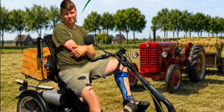 Foto: Thomas Heideveld fietst opnieuw Onbeperkte Elfstedentocht. Ditmaal voor Zorgboerderij Benjamin