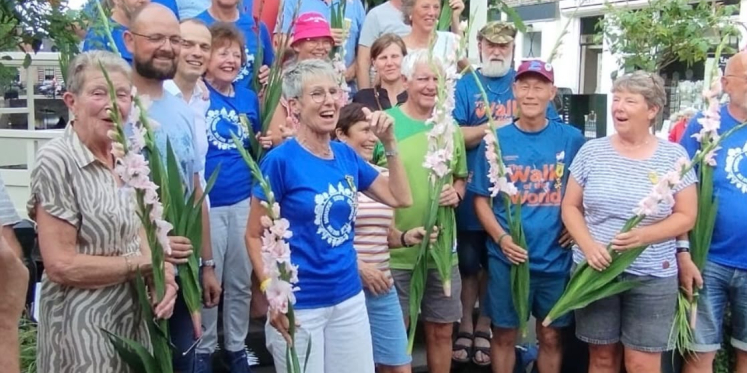 Foto: Huldiging 4daagse lopers