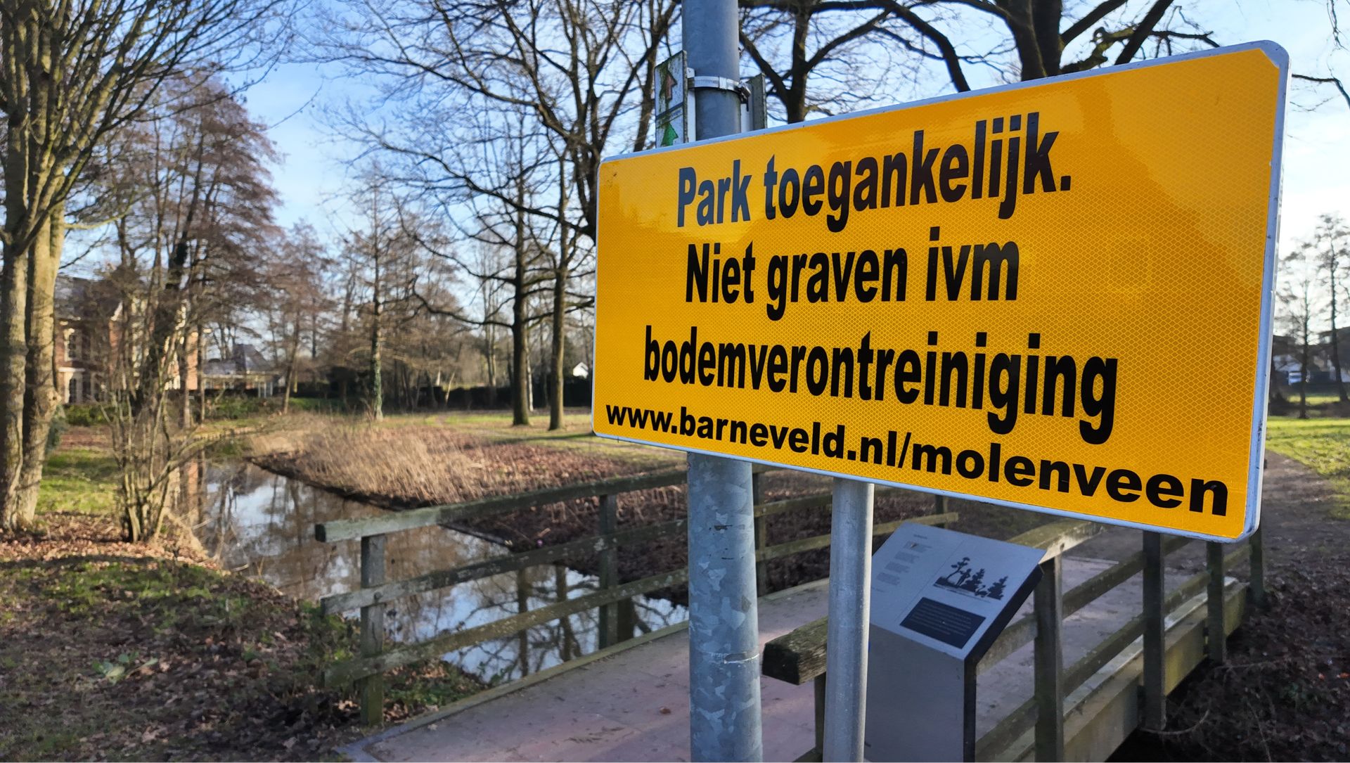 Foto: Sterke bodemvervuiling bij Molenveen, tóch hoeft er niet gesaneerd te worden