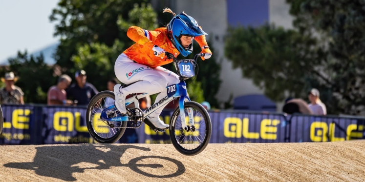 Foto: Celia Visch knokt zich terug naar de BMX-top