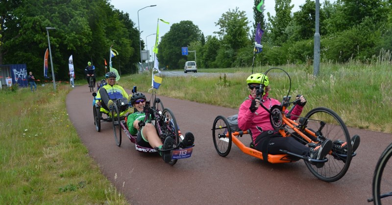Foto: Handbike Toertocht Noord-Veluwe