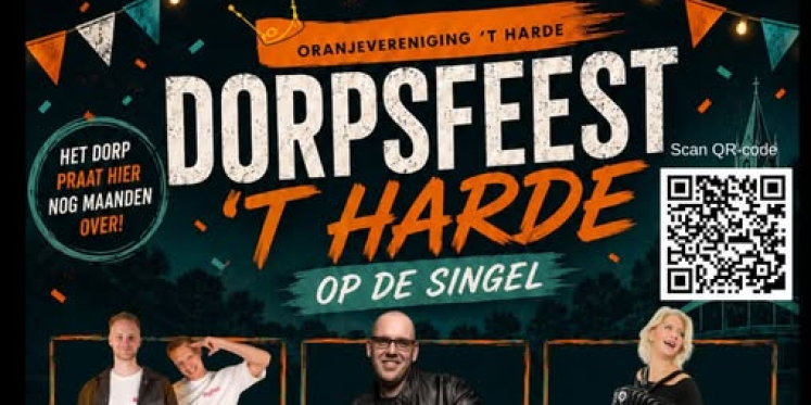 Foto: ’t Harde maakt zich op voor een gezellige editie van het dorpsfeest op 29 augustus