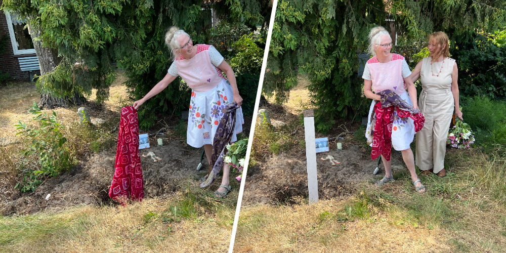 Foto: Elf kleinkinderen eren hun opa met blijvend monument in Hulshorst: 'Handelen mag nooit vergeten worden'