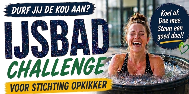 Foto: Stap in een ijsbad en steun Stichting Opkikker