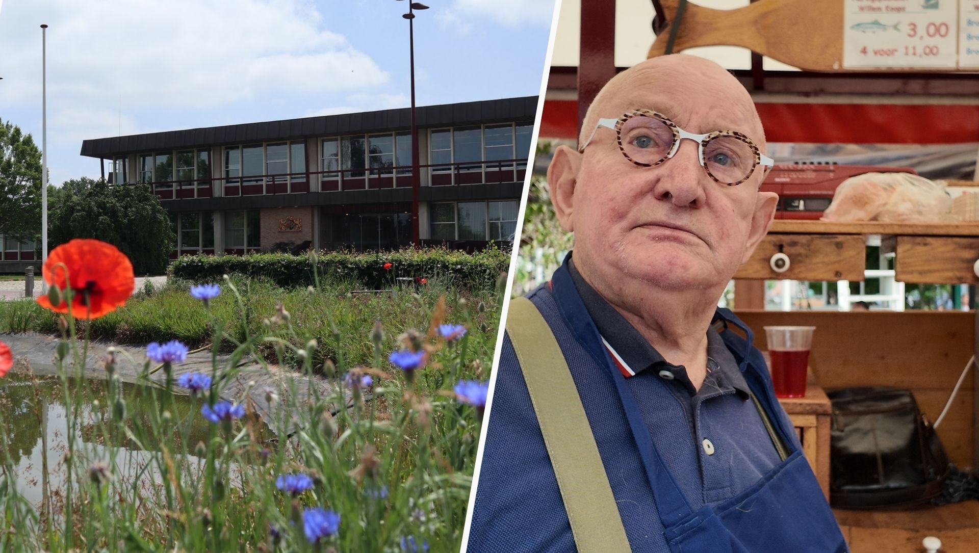 Foto: Wippe (78) mag met zijn viskar blijven, daarna valt het doek voor de standplaats